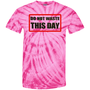 Do Not Waste This Day Tie Dye T-Shirt on Transparent Logo