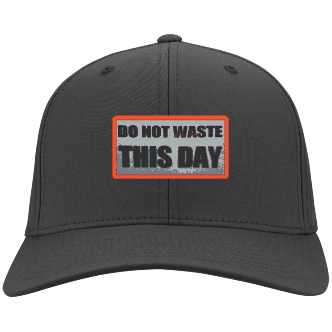 Cap/ Hat DO NOT WASTE THIS DAY logo on Retro Background